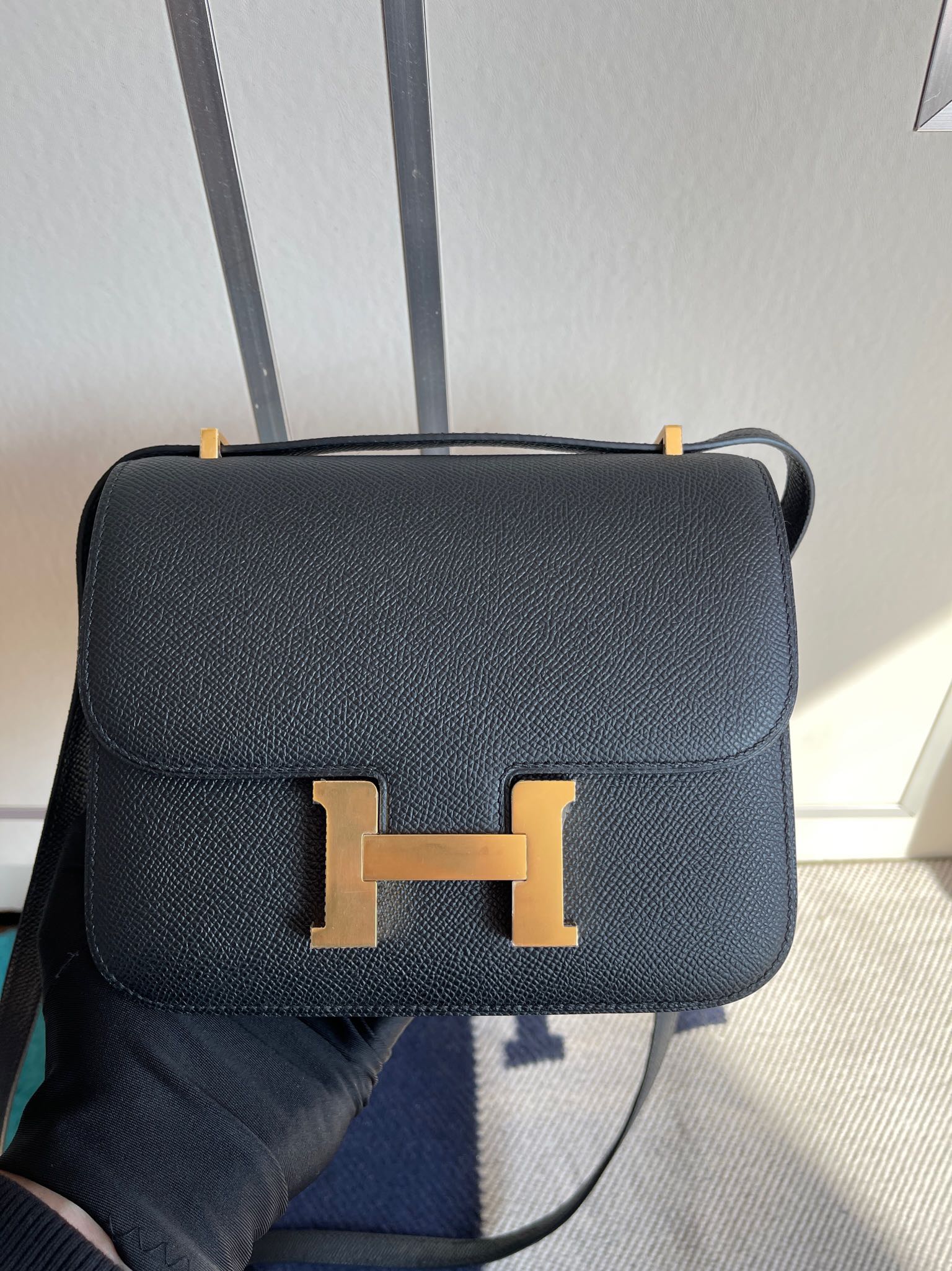 에르메스 콘스탄스18 블랙 금장 앱송